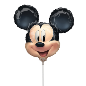 Foliový balónek na tyčce - tvar - Mickey Mouse hlava 1