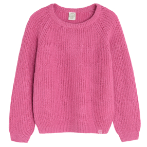 Pletený svetr- růžový