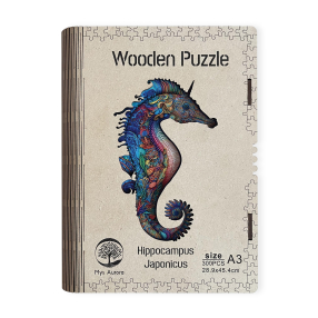 Wooden puzzle Hippocampus Japonicus A3