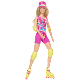 Barbie ve filmovém oblečku na kolečkových bruslích