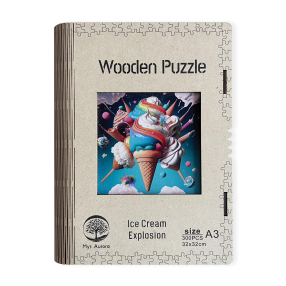 Wooden puzzle Ice Cream Explosion A3
