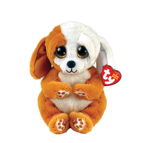 Ty Beanie Bellies Ruggles 15 cm - hnědobílý pes 