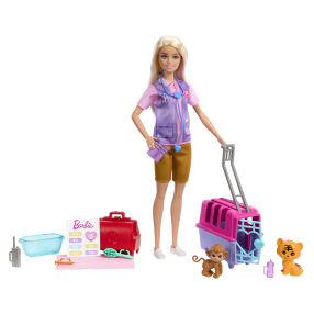 Barbie panenka zachraňuje zvířátka - blondýnka