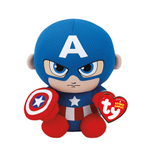 Beanie Babies Marvel Captain America, 15 cm