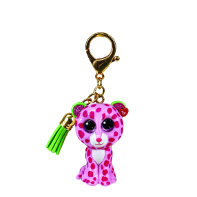 Mini Boos clip Glamour - růžový leopard