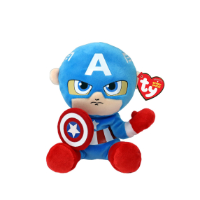 Beanie Babies soft Marvel Captain America, 15 cm