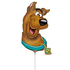 Foliový balónek na tyčce - tvar - Scooby Doo