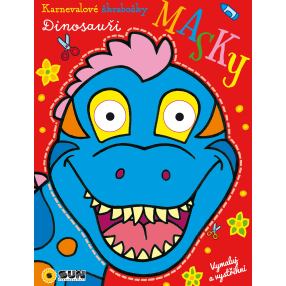 Karnevalové škrabošky - Dinosauři