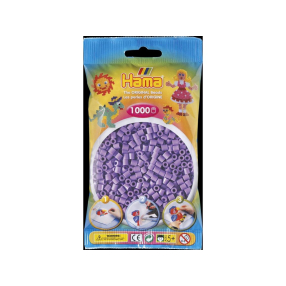 Korálky v sáčku pastelově fialové