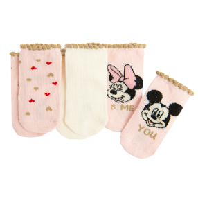 Ponožky Minnie Mouse 3 ks -mix