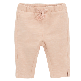 Jednobarevné teplákové kalhoty -světle růžové