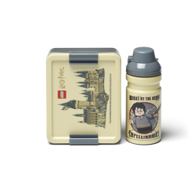 LEGO Harry Potter svačinový set (láhev a box) - Bradavice