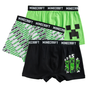 Boxerky Minecraft 3 ks- více barev