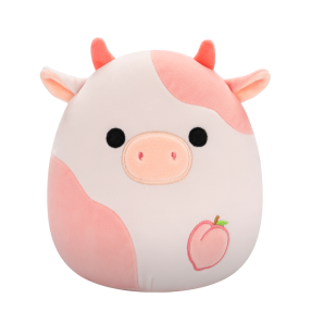 Plyšový mazlíček Squishmallows  Broskvová kravička - Lilaz