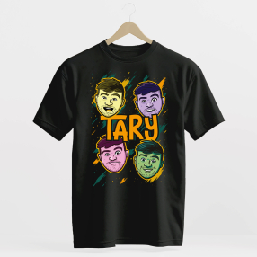 Tary Povoroznyk Tričko Tary faces černé 164-170
