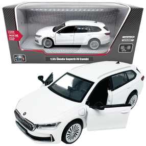 Škoda Superb IV Combi bílé 1:35