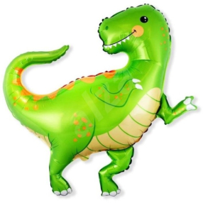 Balónek foliový Dinosaurus zelený