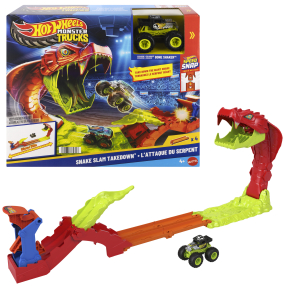 Hot Wheels monster trucks snake slam takedown