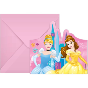 Pozvánky s obálkami Princess Disney Live Your Story 6 ks