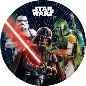 Talířky papírové Star Wars Galaxy 23 cm 8 ks