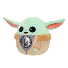 Plyšový mazlíček Squishmallows Star Wars Grogu v beskar brnění