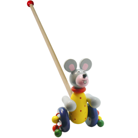 Myš na tyči dřevěná