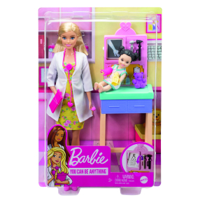 Barbie povolání herní set dětská doktorka blondýnka