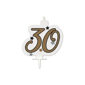 Svíčka dortová Narozeninové číslo 30 