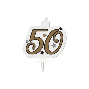 Svíčka dortová Narozeninové číslo 50