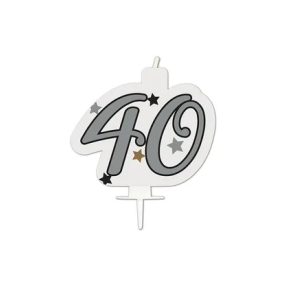 Svíčka dortová Narozeninové číslo 40 