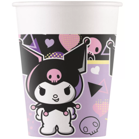 Kelímky papírové Kuromi Pop Art 200 ml 8 ks