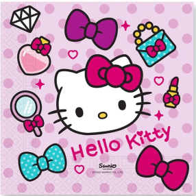 Ubrousky papírové Hello Kitty 33x33 cm 20 ks