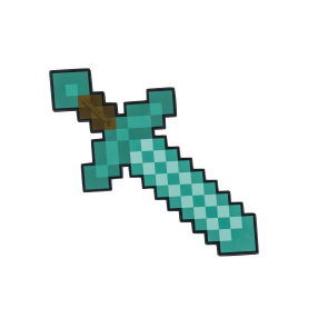 Minecraft Diamantový meč pěnový