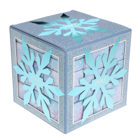 Adventní kosmetický kalendář Snowflake Puzzle – ledově modrá