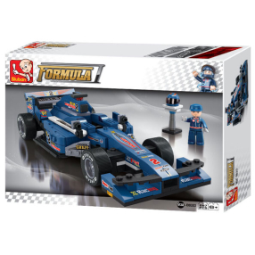 Stavebnice F1 Závodní auto (modré)