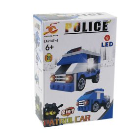 Stavebnice Policie s LED světlem