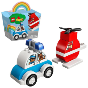 LEGO® DUPLO 10957 Hasičský vrtulník a policejní auto