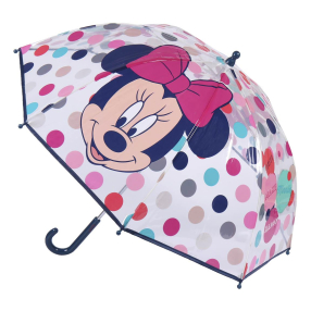 Dětský manuální deštník Disney Minnie průsvitný