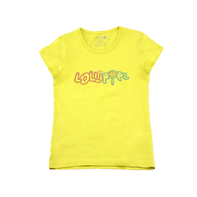 Tričko Lollipopz s kamínkovou aplikací žluté, velikost 140 cm