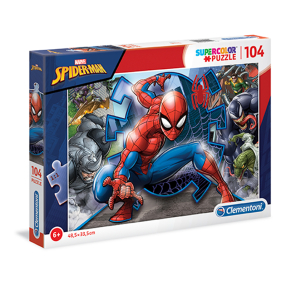 Puzzle Supercolor 104 dílků Spiderman