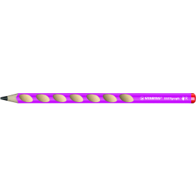Ergonomická grafitová tužka pro praváky - STABILO EASYgraph růžová - 1 ks - Stupeň tvrdosti HB