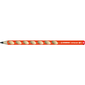 Ergonomická grafitová tužka pro praváky - STABILO EASYgraph oranžová - 1 ks - Stupeň tvrdosti HB