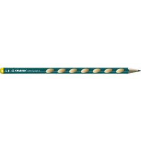 Tenká ergonomická grafitová tužka pro leváky - STABILO EASYgraph S petrolejová - 1 ks - Stupeň tvrdosti HB