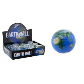 Třpytivý míček zeměkoule 6,5 cm