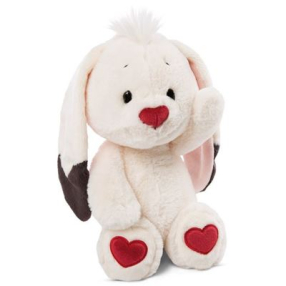 Plyšový králíček Love fluffy s poutkem 25 cm