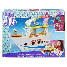 Littlest Pet Shop Hrací set - výletní loď se 3 zvířátky