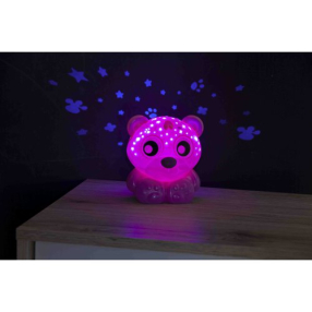  Usínací lampička medvídek s projektorem - růžový