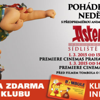 1+1 vstupenka do kina ZDARMA na film "Asterix: Sídliště bohů"