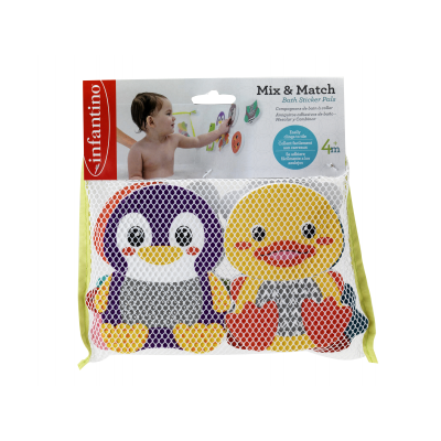 Pěnové samolepky zvířátek do koupele Mix&Match