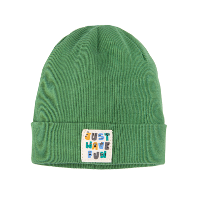Chlapecká čepice- zelená - 48_50 GREEN